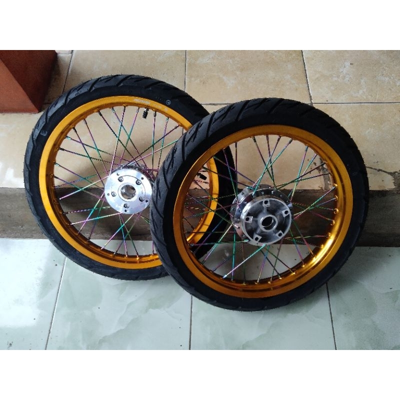 velg variasi jari jari Vixion new ring 17x185/160 plus ban