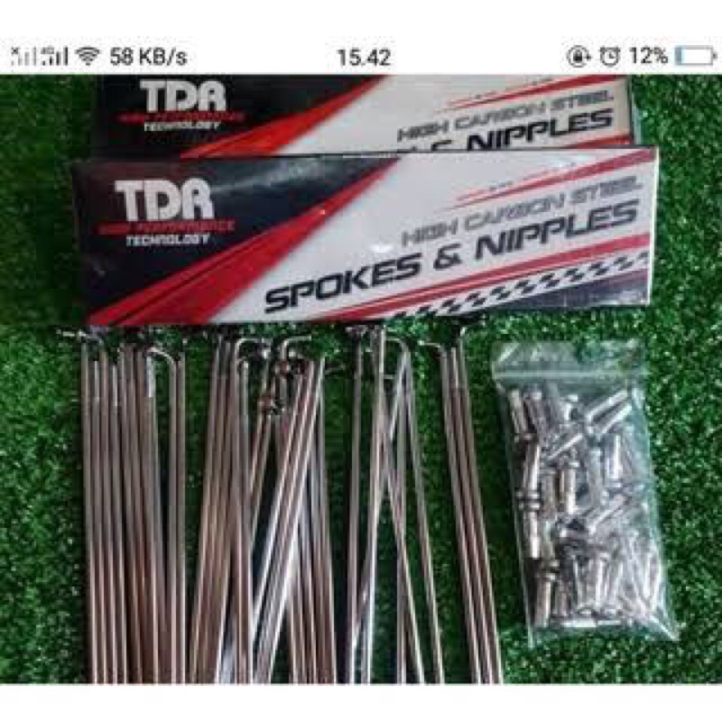 Ruji jari jari TDR crom ring 17 gl pro, tiger, megapro, verza, cb 150 r