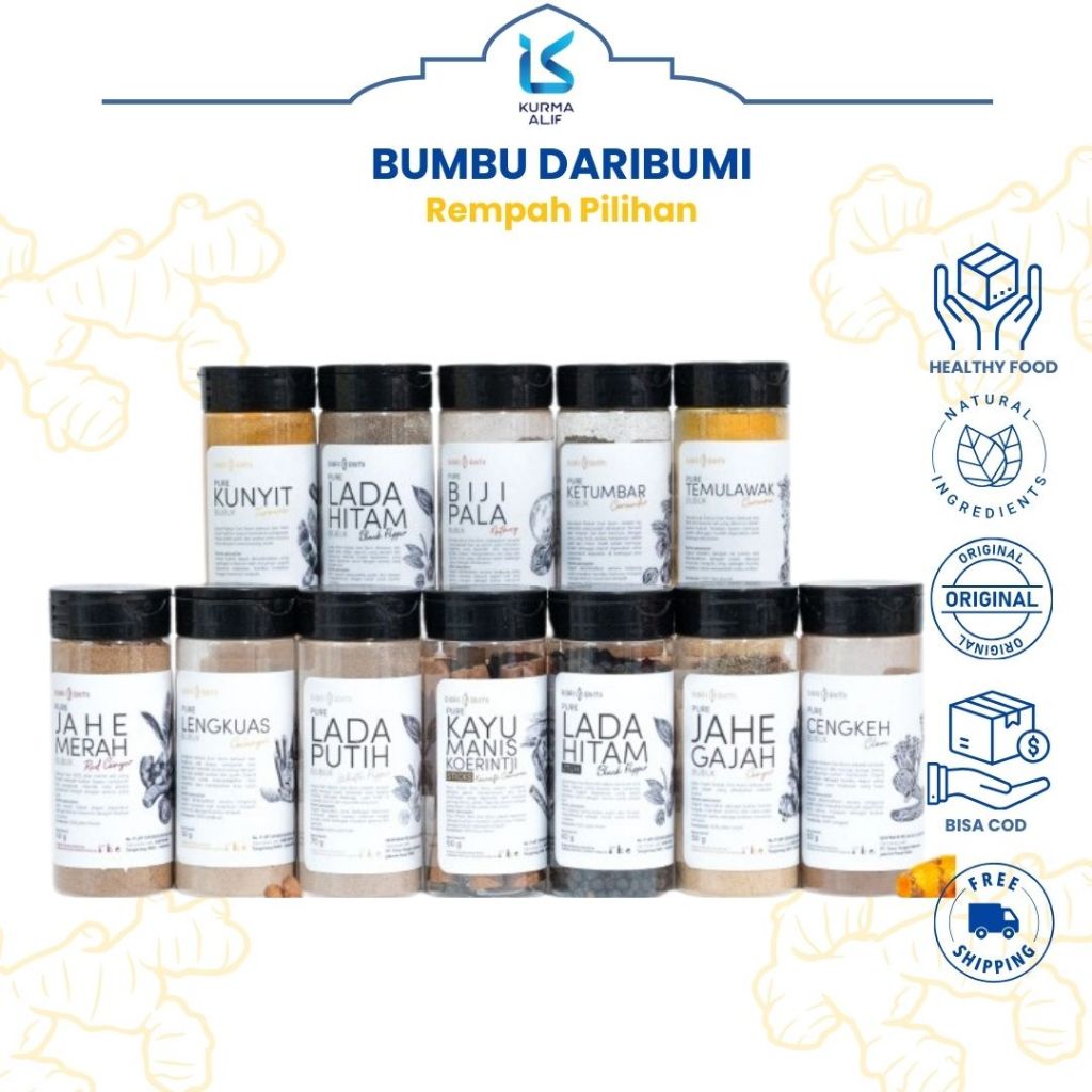 

Bumbu Rempah Organik Daribumi Rempah Premium Pilihan Ibu Hebat