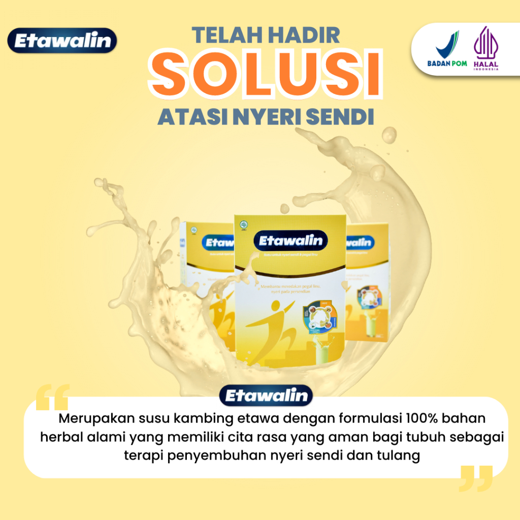 

SUSU ETAWALIN ASLI SUSU UNTUK NYERI SENDI DAN PEGAL LINU/ANTI REUMATIK 200G