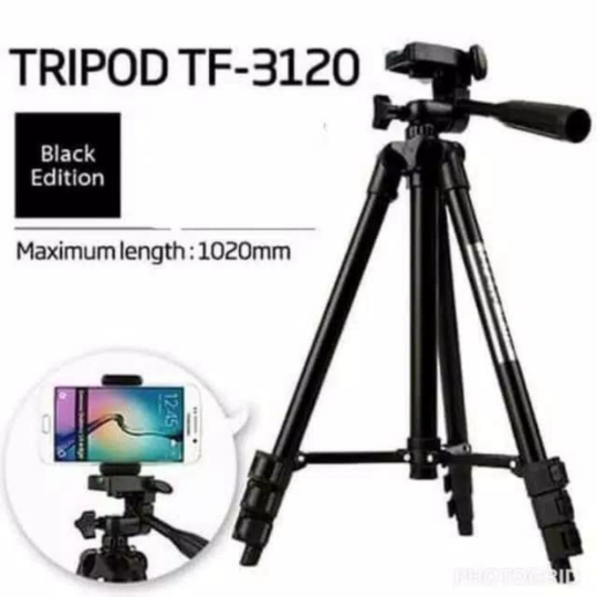 Dijual Tripod TF-3120 Black Edition - Tripod Kamera 3120 Free Holder U Murah