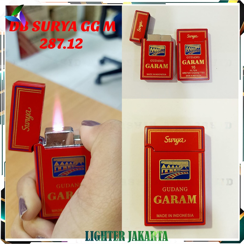 Korek Api Bara Gas Dupont Gudang Garam Merah 287-12