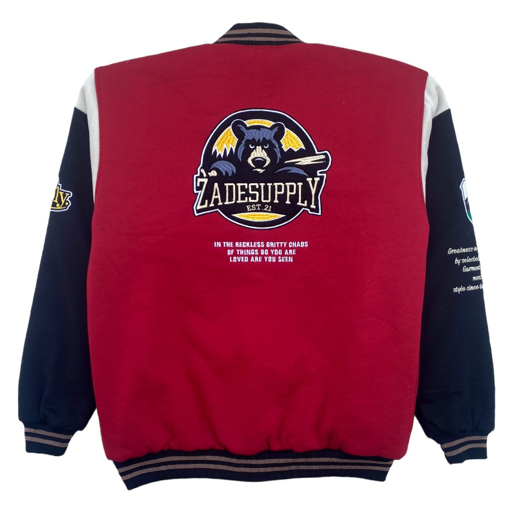 Jaket Varsity Moorvins Zade Supply Original / Jaket Varsity Baseball Pria Wanita