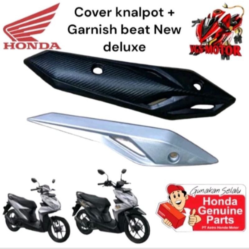 Tutup Knalpot & Garnish knalpot Beat Deluxe 2020-2024 Original
