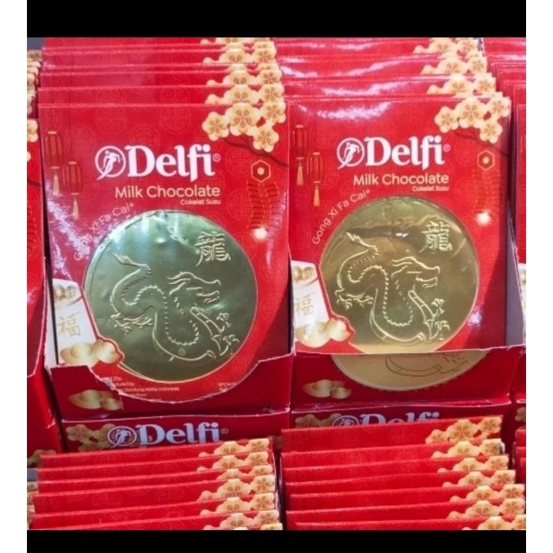 

Delfi Coklat cokelat koin coin Imlek big isi 40pcs (1dus =4box)