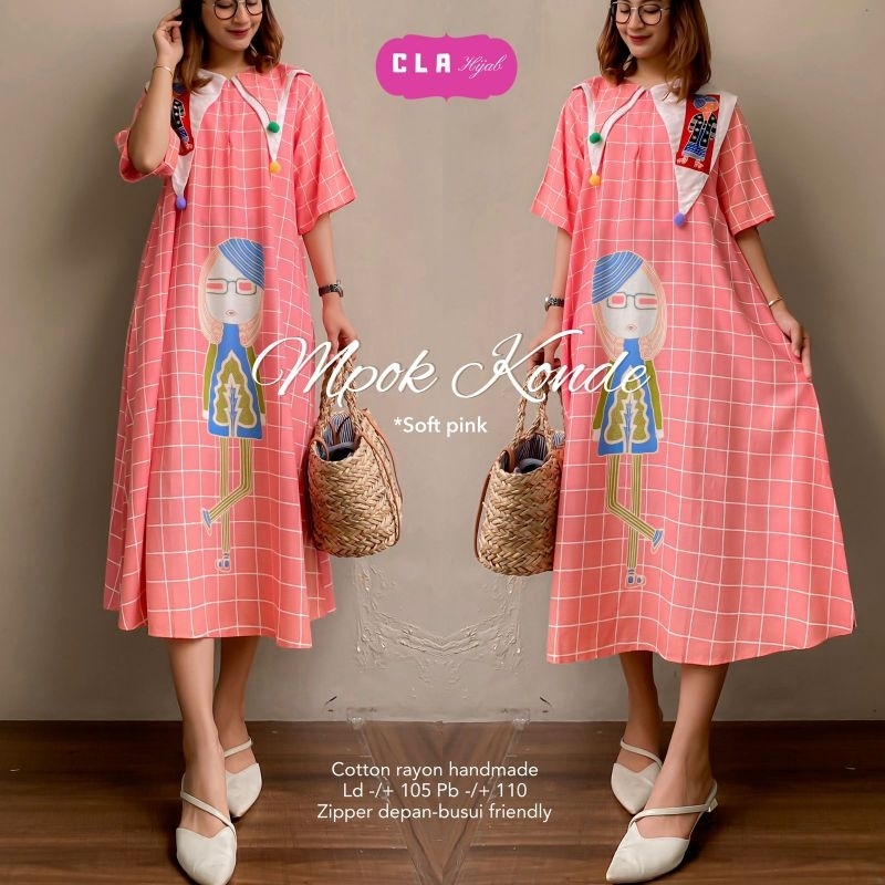 Semerbak centini liliput Daster Rayon jumbo Premium  Baju Tidur Busui murah Motif  Tejo Liliput Qim