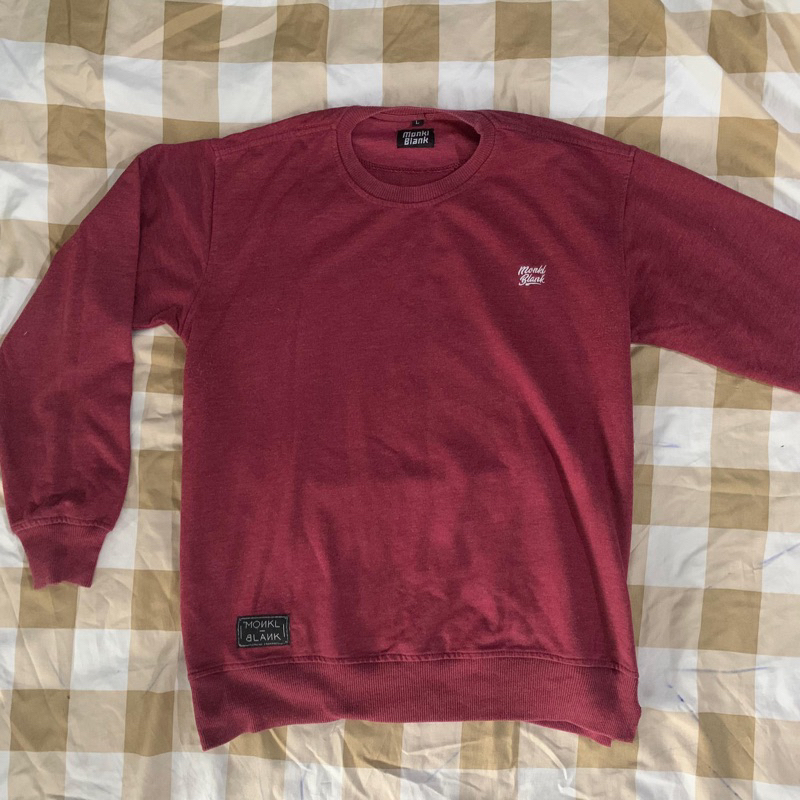 maroon crewneck