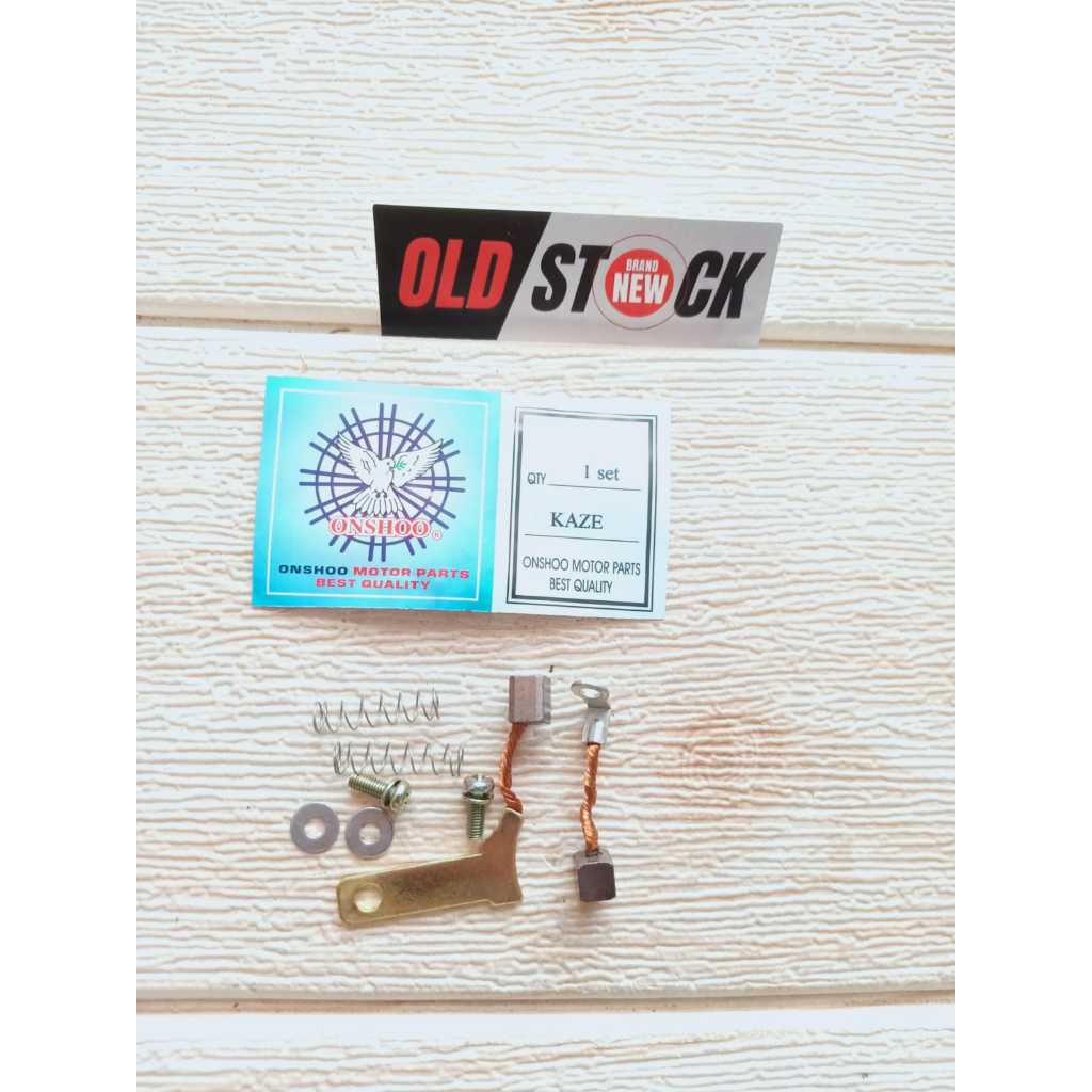 CARBON BRUSH BROSTEL ARANG DINAMO STATER KAWASAKI KAZE / STARTER NOS PARTS SUKU CADANG MOTOR