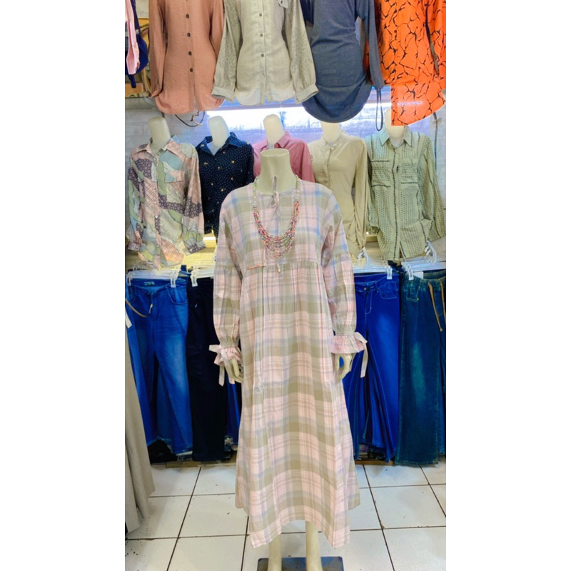 Gamis/Midi  Kotak Triset Salvina.ys ORIGINAL   TERBARU