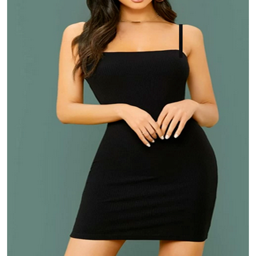 PIYAMA DRES REMAJA WANITA TANPA LENGAN BAHAN CRINKLE MODEL KEMBEN TALI KECIL