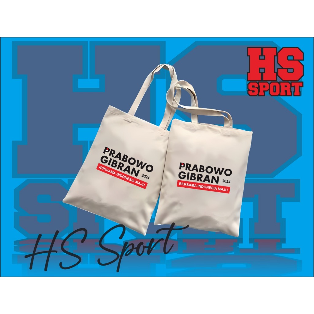 TAS PRABOWO GIBRAN - TOTEBAG PRABOWO GIBRAN - SOUVENIR PRABOWO GIBRAN - UKURAN 30X40