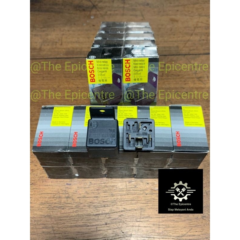 Relay Bosch 12V Kaki 5 30A Original Bosch Asli