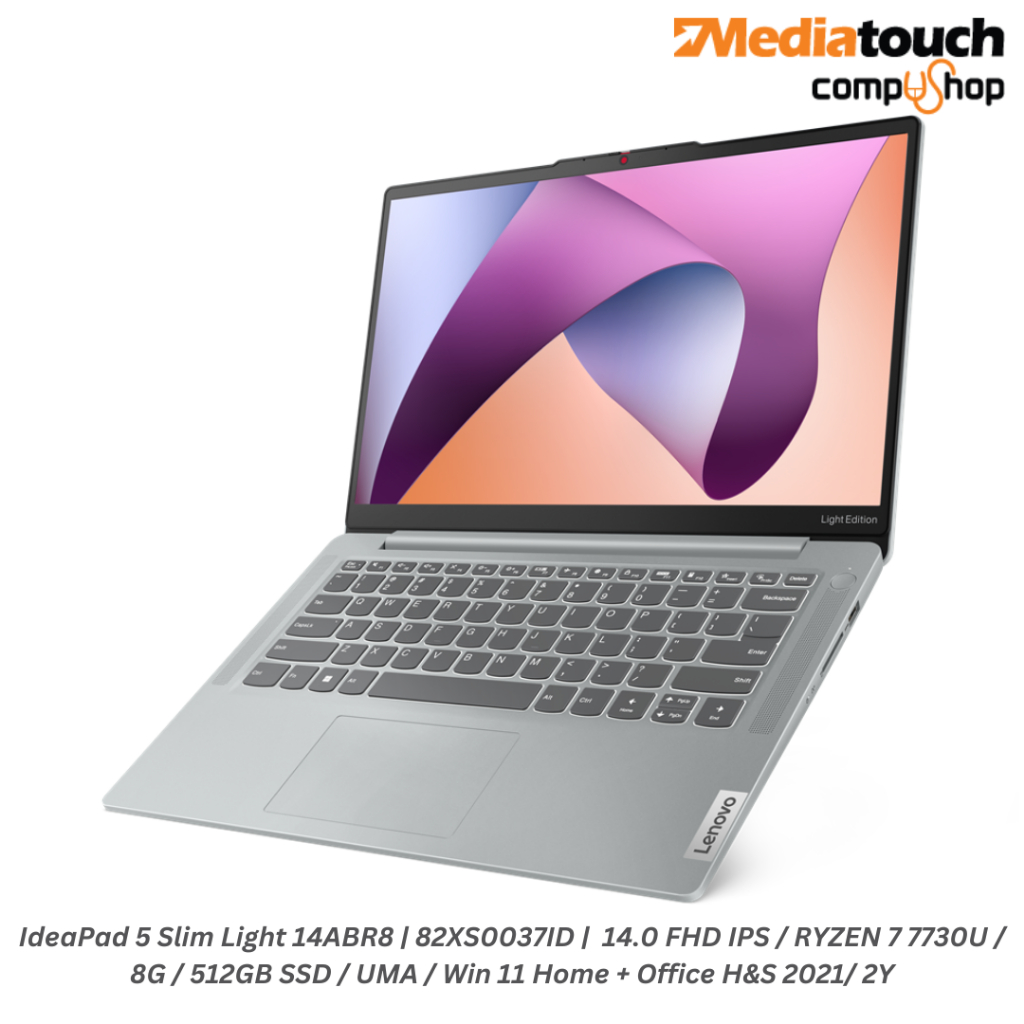 LENOVO IdeaPad Slim 5 Light 14ABR8 82XS0037ID Ryzen 7 7730U 8GB 512GB
