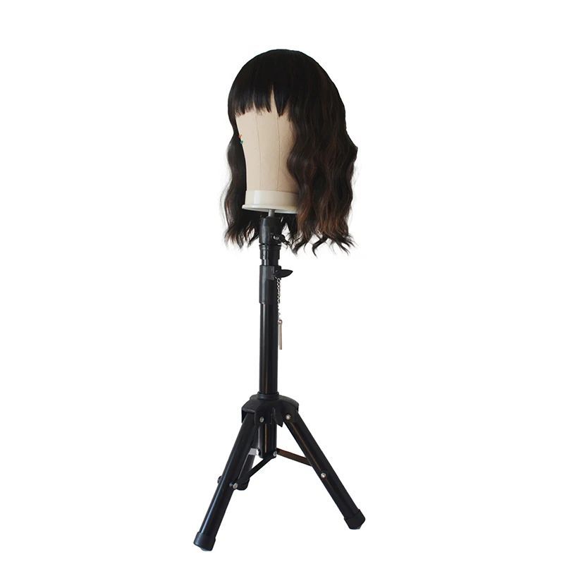 AHS - Standing Tripod Manekin Kepala Tripod Patung Rambut Kepala Patung