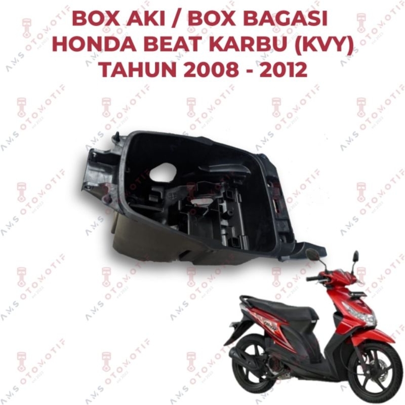 BOX BAGASI / BOX AKI HONDA BEAT KARBU (KVY) / BEAT OLD / BEAT LAMA TAHUN 2008 2009 2010 2011 2012