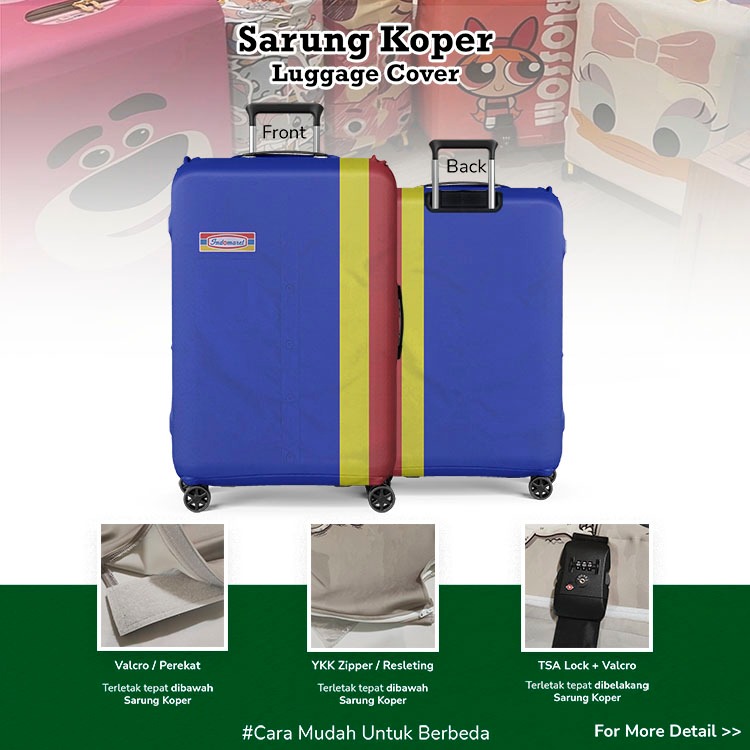 Seragam Kasir Indomaret Sarung Koper / Pelindung Koper / Luggage Cover