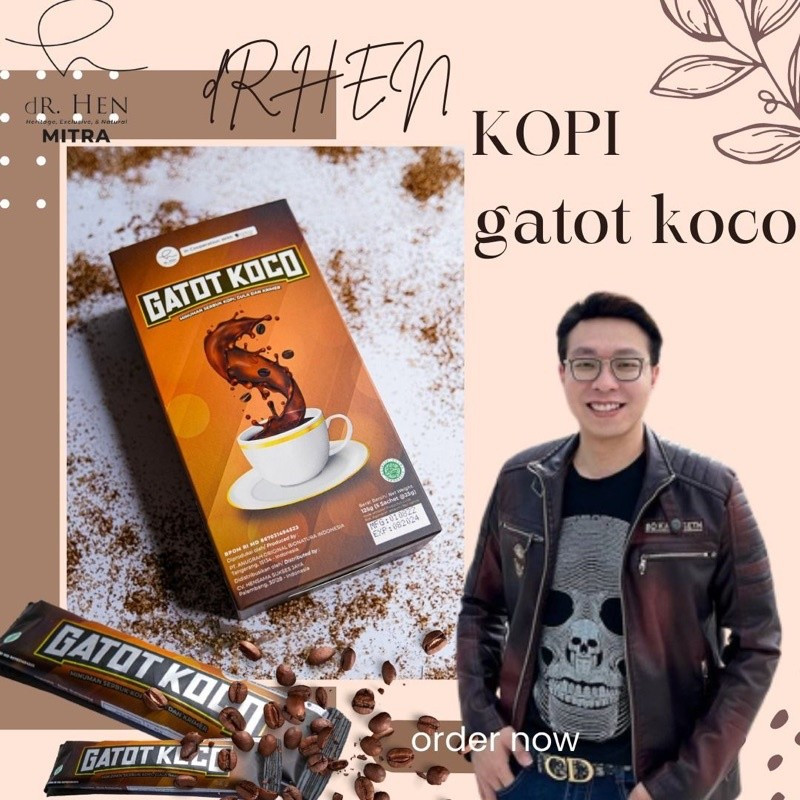 

DR Hen - Kopi Gatot Koco 1Box 1 Sachet ECER Original by Dr. Richard