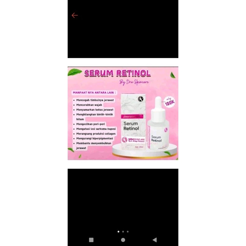 Serum Retinol DrwSkincare by Dr. Wahyu Triasmara