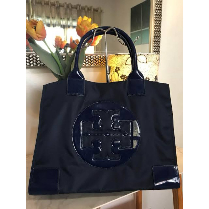 Tory Burch Ella Large Tote Bag Nylon Preloved VVGC
