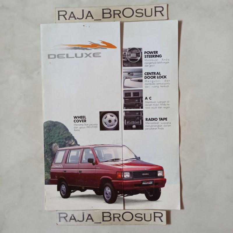 mPoster brosur katalog leaflet jadul lawas Isuzu Panther Deluxe/Grand Deluxe