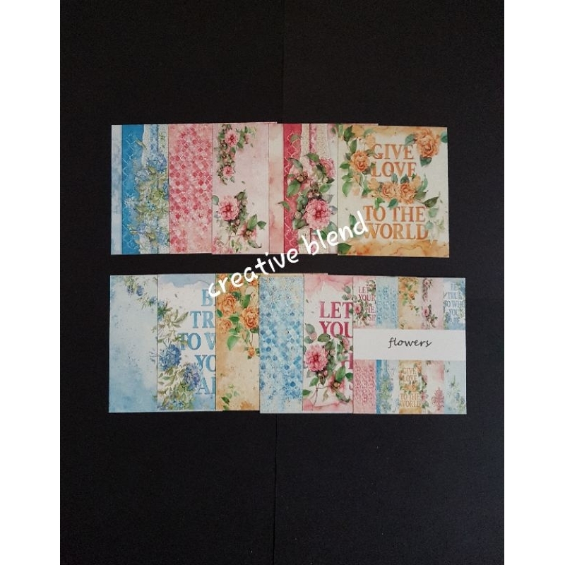 

Kertas Motif DIY Scrapbook Deco Art Flower