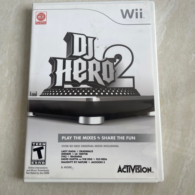 Dj Hero 2 Wii Nintendo Game