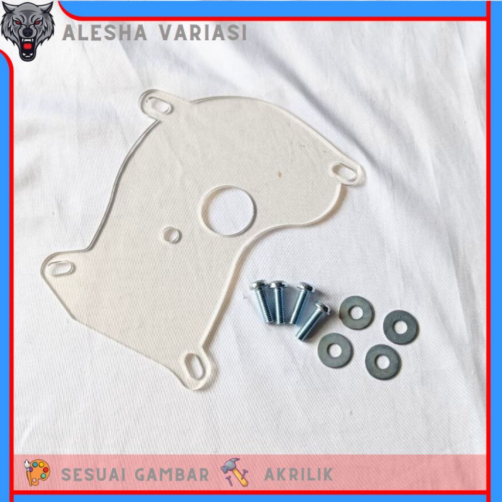 COVER CVT XEON TUTUP PELINDUNG CVT MOTOR XEON TEBAL 3MM MIKA AKRILIK TRANSPARANT TUTUP CVT XEON BAHA