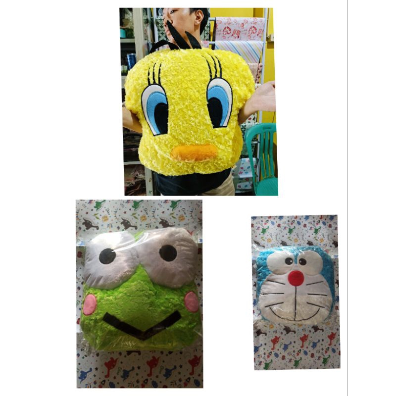 BANTAL BONEKA TWEETY,DORAEMON,KEROPI