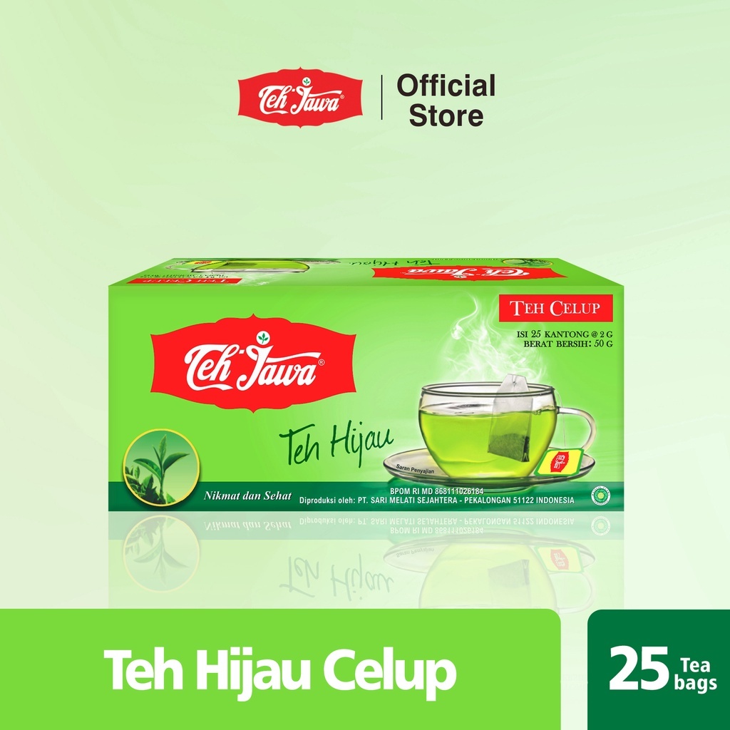 

TEH JAWA CELUP 25 BAGS @2gr JASMINE TEA BLACK TEA GREEN TEA VANILLA TEA