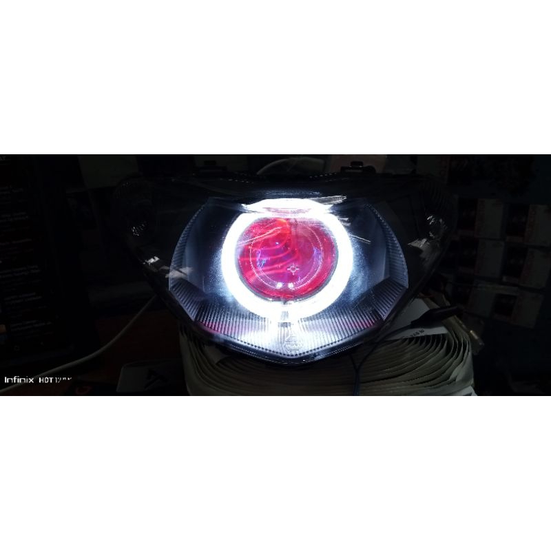 lampu depan utama Yamaha Mio smile custom biled aes