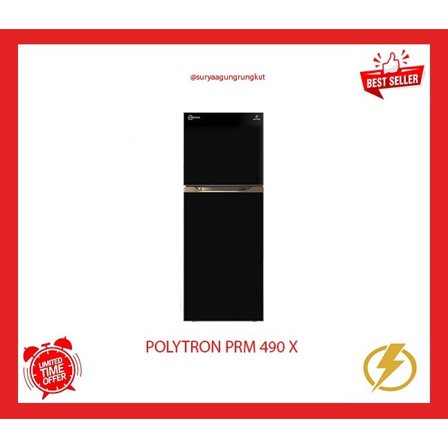 KULKAS POLYTRON 2 PINTU 350 LITER - PRM 490 X
