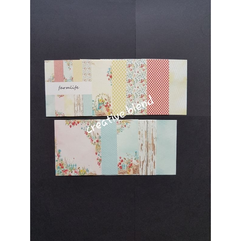 

Kertas Motif DIY Scrapbook Deco Art Farmlife