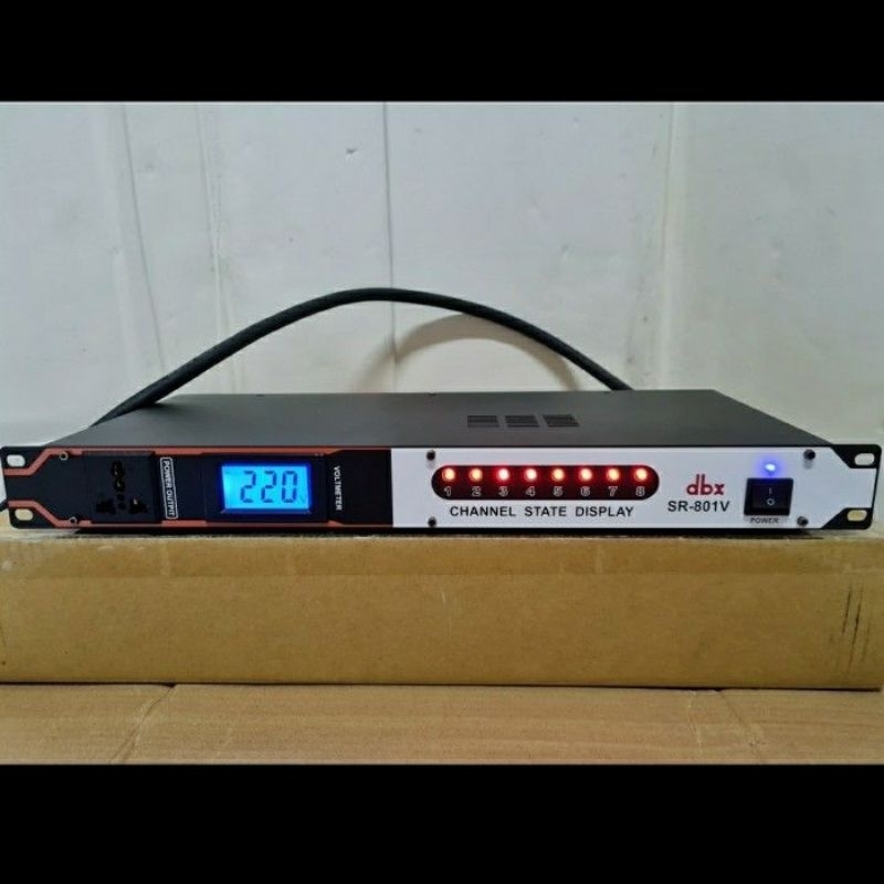 POWER SQUENCER DBX SR801V LCD USB DC SR 801V SR 801 V