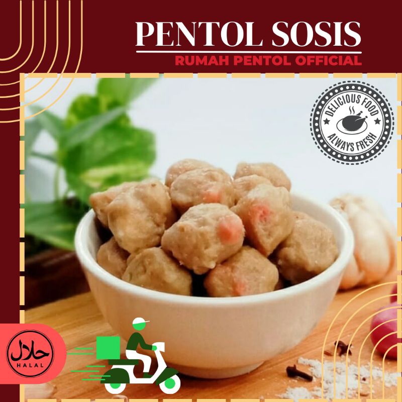 

PENTOL SOSIS (100 pcs) Halal tanpa pengawet