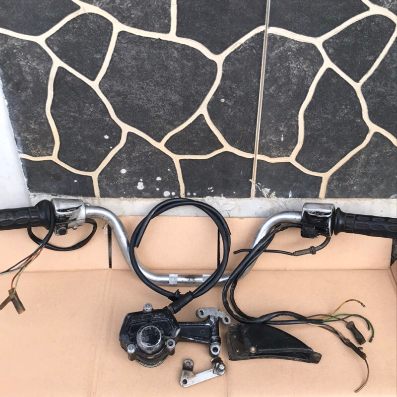 stang holder saklar set kaliper kepala babi original copotan gl 100 gl 125