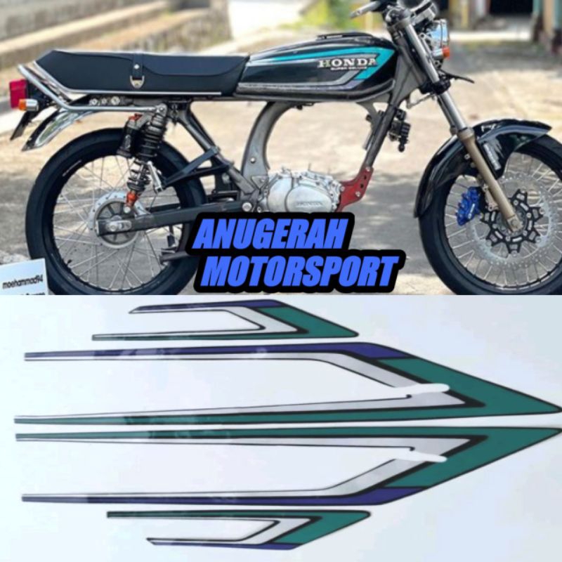 striping / sticker lis gl 100 hijau ungu /gl100
