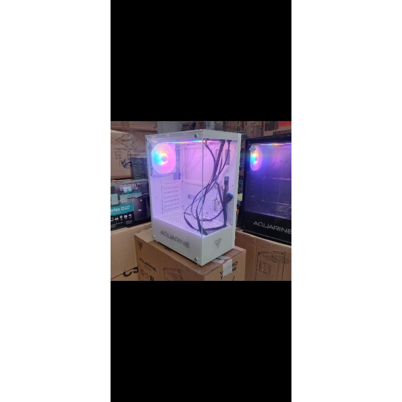 Case pc gaming aquarium keren free 3 fan rgb