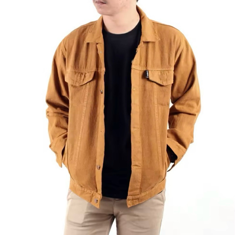 Jaket Jeans kuning Mustard / Jaket Denim Mustard