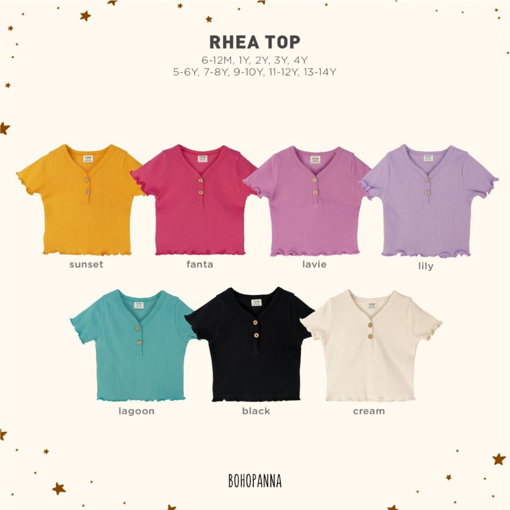 Bohopanna - Rhea Top | Atasan Anak Perempuan