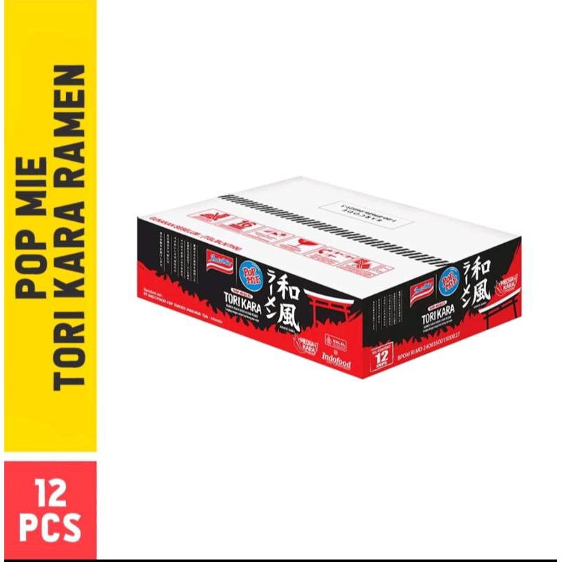 

Popmie Japanese TORI KARA Ramen 1 Dus isi 12 pcs