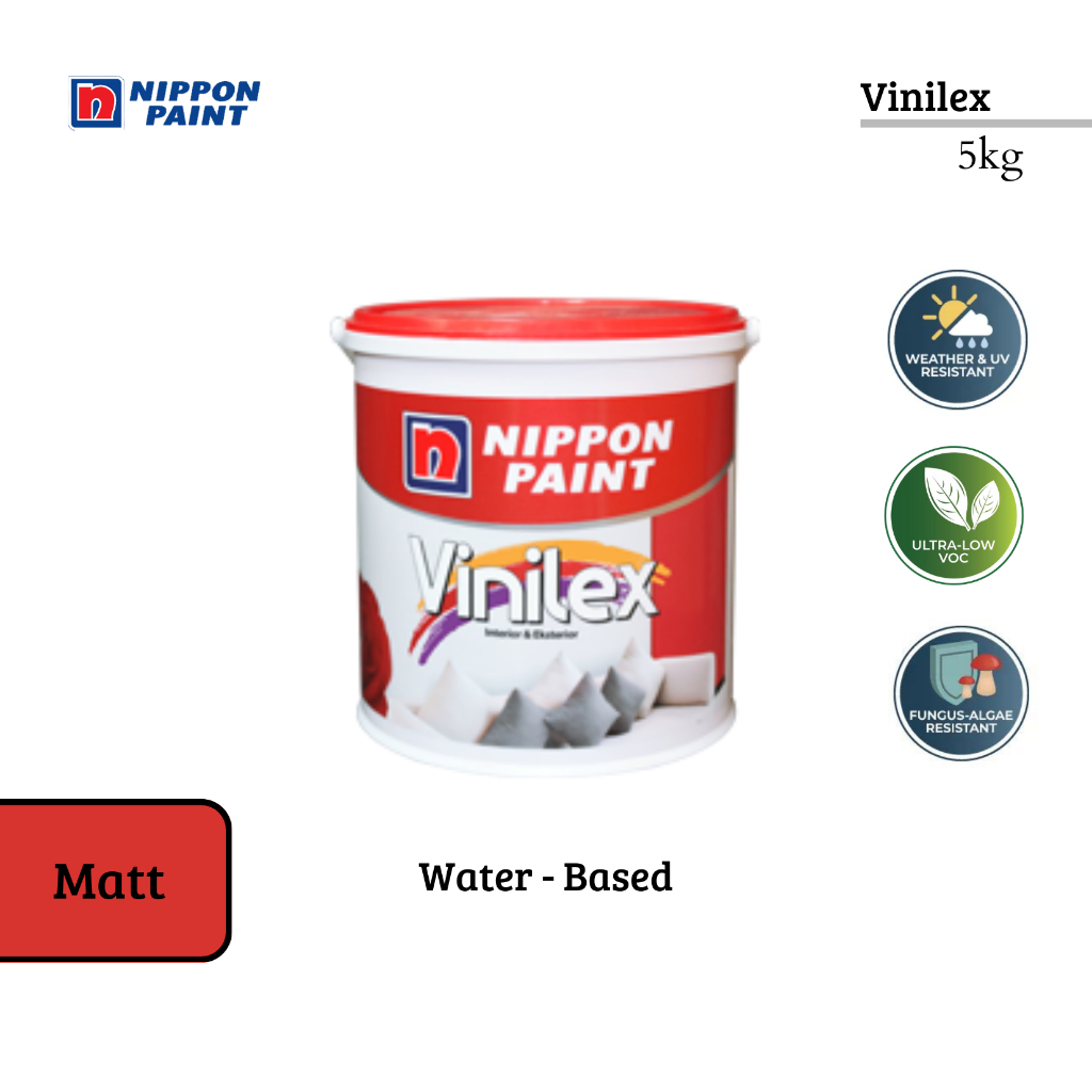 CAT TEMBOK NIPPON PAINT VINILEX 5000 SOFT GREEN KEMASAN 5KG