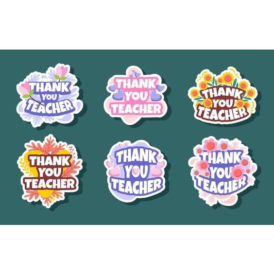 

stiker hari guru teacher day gift stiker custom label stiker