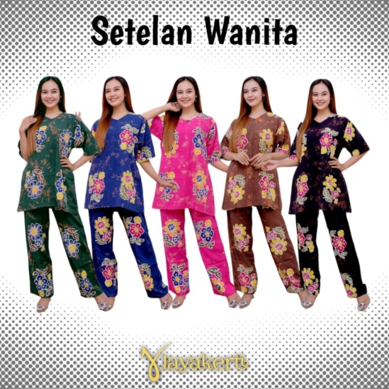 Jayakerti Setelan Wanita Kekinian One Set Piyama Baju Tidur Cewek Rayon Tebal Super Premium Busui Re