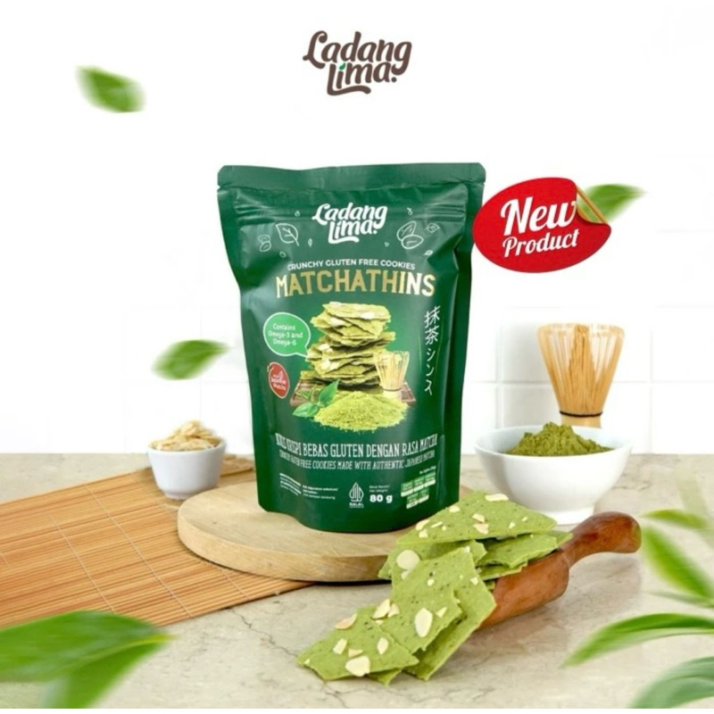 

Ladang Lima Matchathis Crackers Gluten Free (Green Tea)