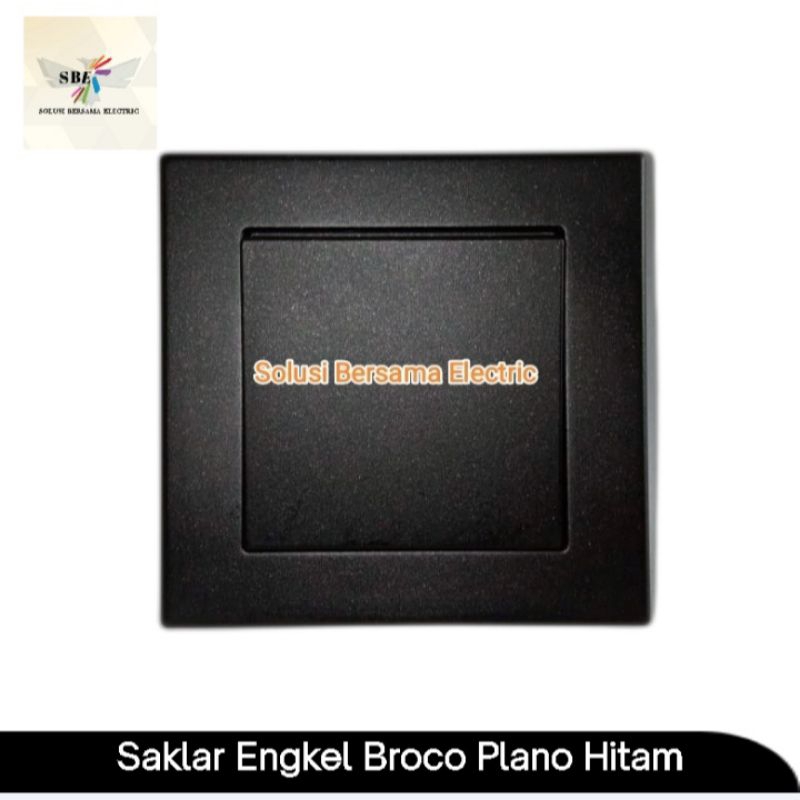 Saklar Engkel Broco Plano Series Hitam