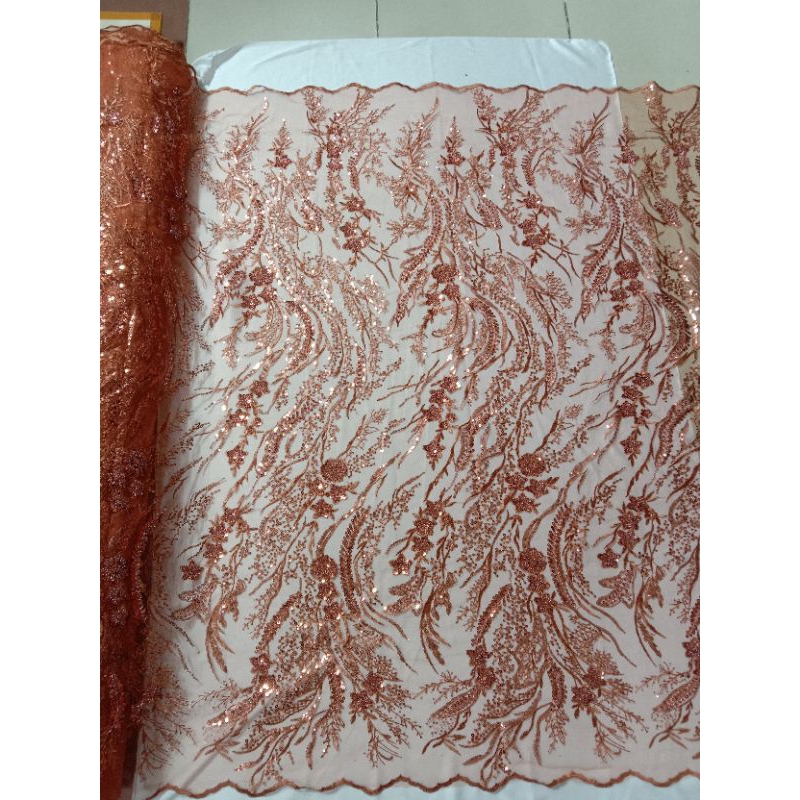 kain tile payet / tile payet super mewah /bahan kebaya