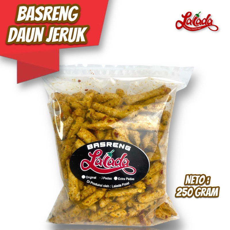 

Basreng Pedas Daun Jeruk Lalada Kemasan 250 Gram