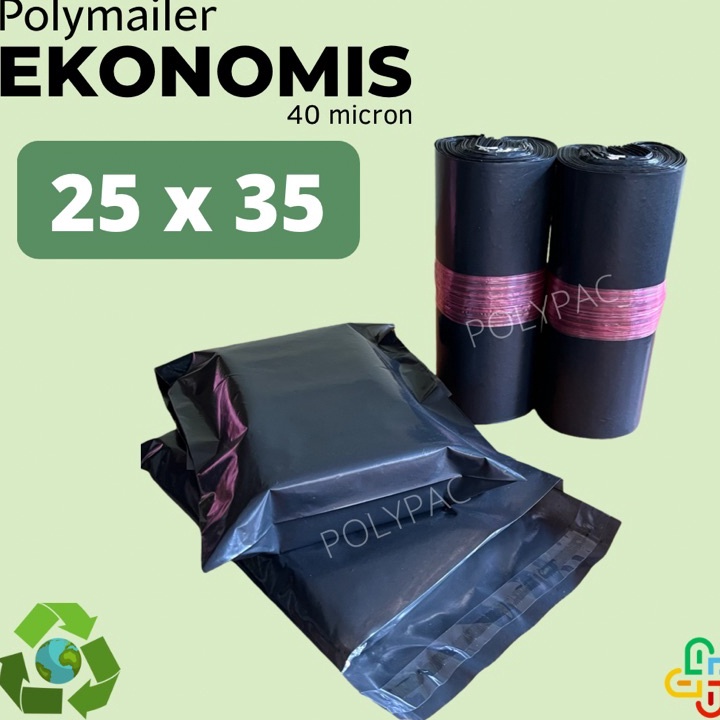 

Kesempatan Terbatas Buruan Dapatkan Polymailer Hitam Ekonomis 25x35 isi 1 pcs Polymailer Lem