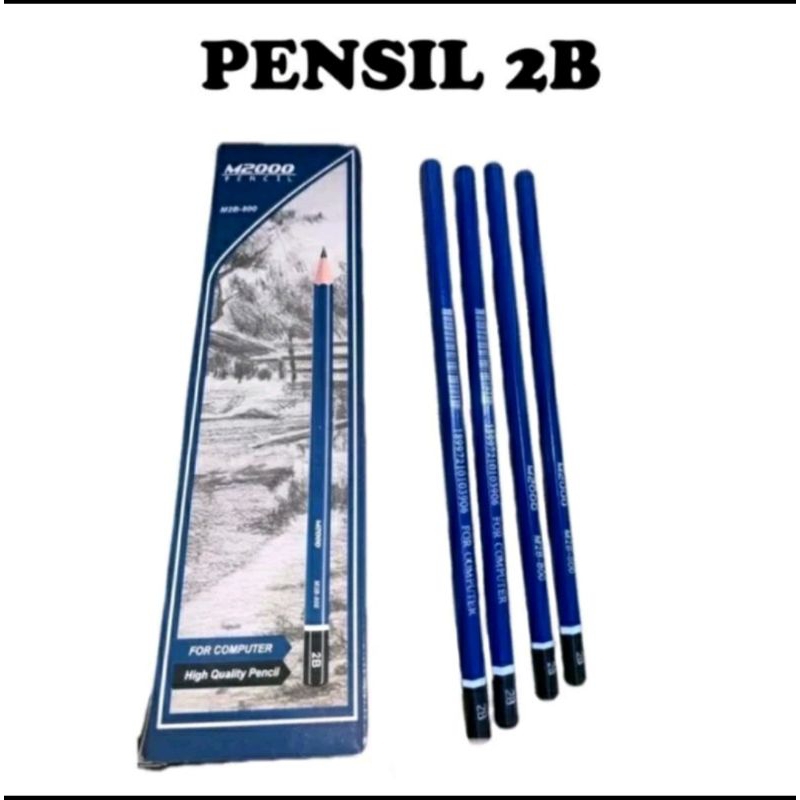 

(A21) pensil 2B biru / alat tulis sekolah / ATK