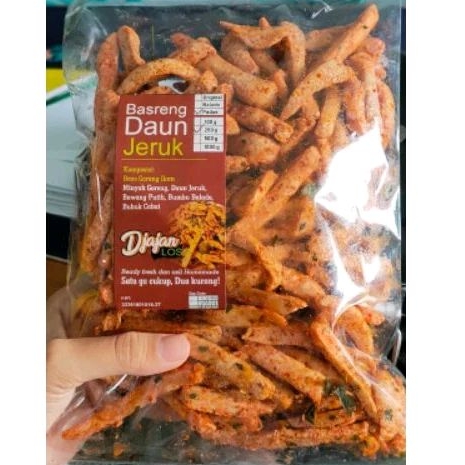 

basreng pedas daun Jeruk kiloan ½kg